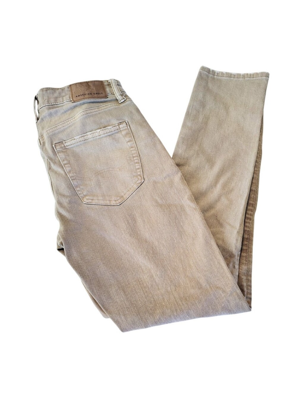 Vintage American Eagle Airflex + Tan Skinny Leg Denim Jeans Size 29 Inch Waist